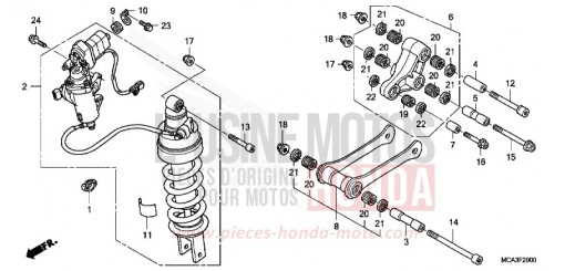 COUSSIN ARRIERE GL1800A5 de 2005